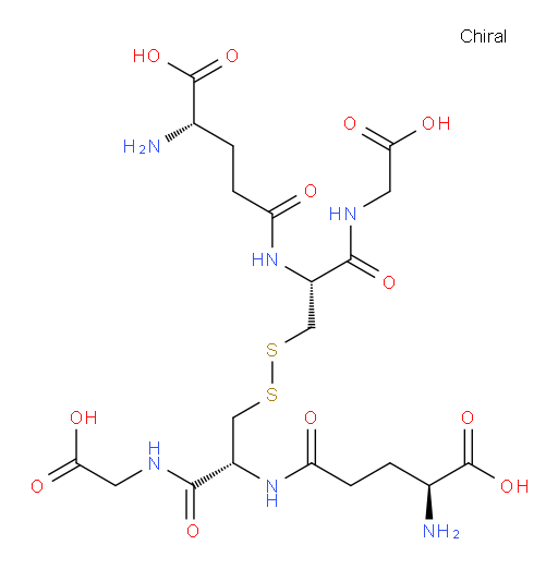 (2S,2'S)-5,5'-(((2R,2'R)-disulfanediylbis(1-((carboxymethyl)amino)-1-oxopropane-3,2-diyl))bis(azanediyl))bis(2-amino-5-oxopentanoic acid)