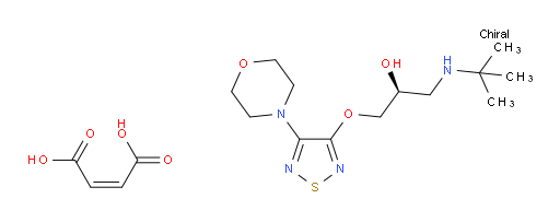 (S)-1-(tert-butylamino)-3-((4-morpholino-1,2,5-thiadiazol-3-yl)oxy)propan-2-ol maleate