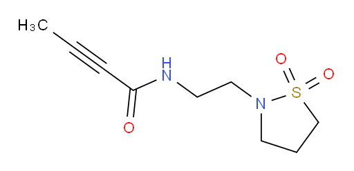 N-[2-(1,1-dioxo-1lambda6,2-thiazolidin-2-yl)ethyl]but-2-ynamide