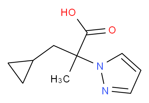 3-cyclopropyl-2-methyl-2-(1H-pyrazol-1-yl)propanoic acid