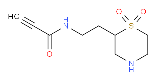 N-[2-(1,1-dioxo-1lambda6-thiomorpholin-2-yl)ethyl]prop-2-ynamide
