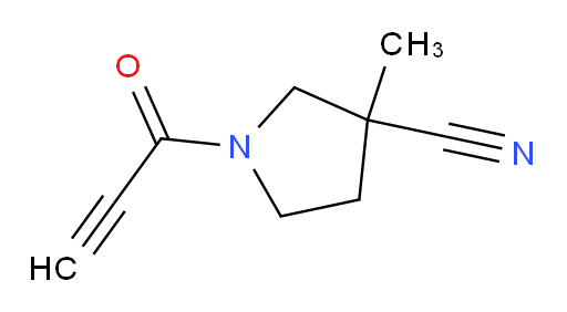 3-methyl-1-(prop-2-ynoyl)pyrrolidine-3-carbonitrile