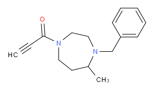 1-(4-benzyl-5-methyl-1,4-diazepan-1-yl)prop-2-yn-1-one
