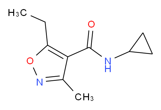 N-cyclopropyl-5-ethyl-3-methyl-1,2-oxazole-4-carboxamide
