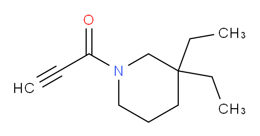 1-(3,3-diethylpiperidin-1-yl)prop-2-yn-1-one
