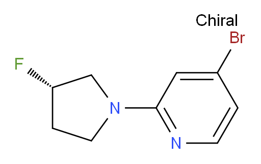 4-bromo-2-[(3S)-3-fluoropyrrolidin-1-yl]pyridine