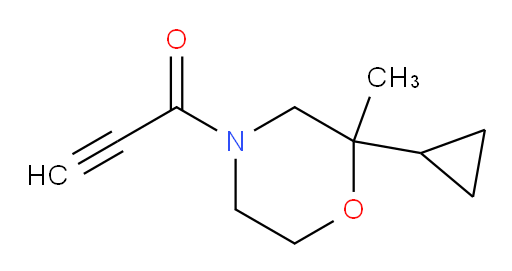 1-(2-cyclopropyl-2-methylmorpholin-4-yl)prop-2-yn-1-one