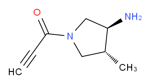 rac-1-[(3R,4S)-3-amino-4-methylpyrrolidin-1-yl]prop-2-yn-1-one
