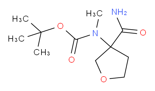 tert-butyl N-(3-carbamoyloxolan-3-yl)-N-methylcarbamate