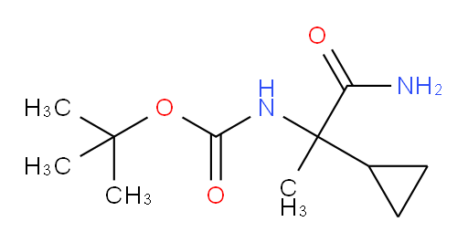 tert-butyl N-(1-carbamoyl-1-cyclopropylethyl)carbamate