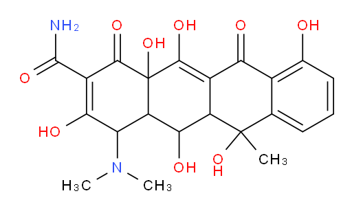 4-(dimethylamino)-3,5,6,10,12,12a-hexahydroxy-6-methyl-1,11-dioxo-1,4,4a,5,5a,6,11,12a-octahydrotetracene-2-carboxamide
