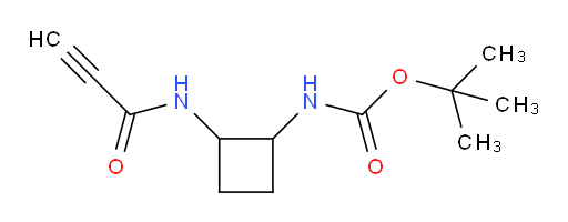 tert-butyl N-[2-(prop-2-ynamido)cyclobutyl]carbamate