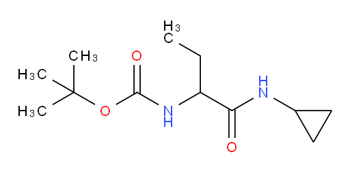 tert-butyl N-[1-(cyclopropylcarbamoyl)propyl]carbamate