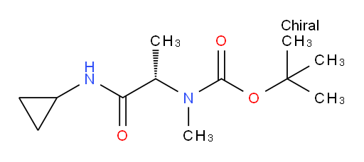 tert-butyl N-[(1S)-1-(cyclopropylcarbamoyl)ethyl]-N-methylcarbamate