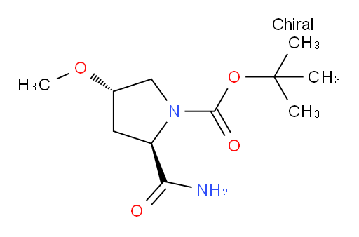 tert-butyl (2R,4S)-2-carbamoyl-4-methoxypyrrolidine-1-carboxylate