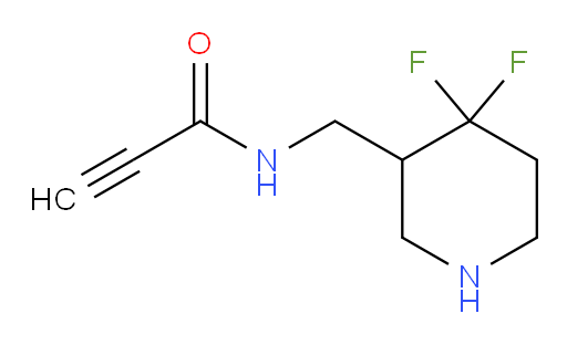 N-[(4,4-difluoropiperidin-3-yl)methyl]prop-2-ynamide