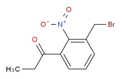1-(3-(bromomethyl)-2-nitrophenyl)propan-1-one