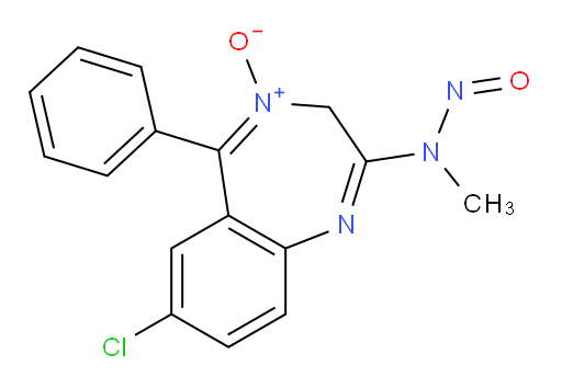 7-chloro-2-(methyl(nitroso)amino)-5-phenyl-3H-benzo[e][1,4]diazepine 4-oxide