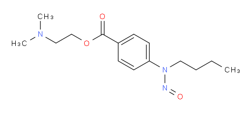 2-(dimethylamino)ethyl 4-(butyl(nitroso)amino)benzoate