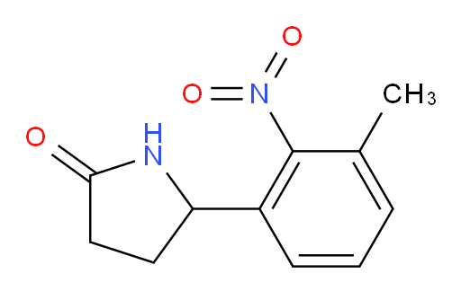 5-(3-methyl-2-nitrophenyl)pyrrolidin-2-one