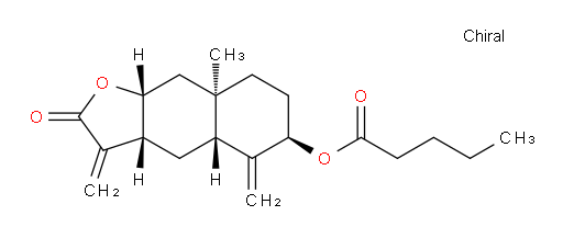 (3aR,4aR,6R,8aR,9aR)-8a-methyl-3,5-dimethylene-2-oxododecahydronaphtho[2,3-b]furan-6-yl pentanoate