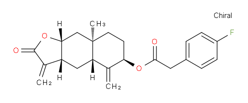 (3aR,4aR,6R,8aR,9aR)-8a-methyl-3,5-dimethylene-2-oxododecahydronaphtho[2,3-b]furan-6-yl 2-(4-fluorophenyl)acetate