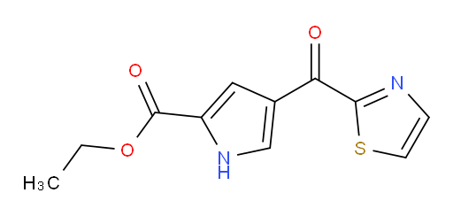 ethyl 4-(thiazole-2-carbonyl)-1H-pyrrole-2-carboxylate