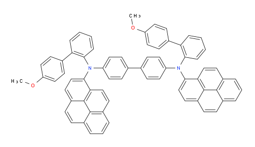 N4,N4'-bis(4'-methoxy-[1,1'-biphenyl]-2-yl)-N4,N4'-di(pyren-1-yl)-[1,1'-biphenyl]-4,4'-diamine
