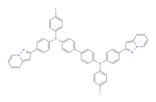 N4,N4'-bis(4-fluorophenyl)-N4,N4'-bis(4-(pyrazolo[1,5-a]pyridin-2-yl)phenyl)-[1,1'-biphenyl]-4,4'-diamine