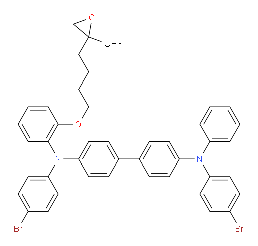 N4,N4'-bis(4-bromophenyl)-N4-(2-(4-(2-methyloxiran-2-yl)butoxy)phenyl)-N4'-phenyl-[1,1'-biphenyl]-4,4'-diamine