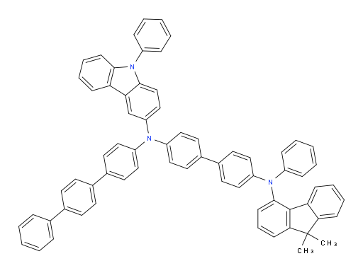 N4-([1,1':4',1''-terphenyl]-4-yl)-N4'-(9,9-dimethyl-9H-fluoren-4-yl)-N4'-phenyl-N4-(9-phenyl-9H-carbazol-3-yl)-[1,1'-biphenyl]-4,4'-diamine