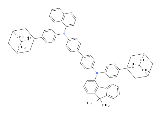 N4,N4'-bis(4-(adamantan-1-yl)phenyl)-N4-(9,9-dimethyl-9H-fluoren-4-yl)-N4'-(naphthalen-1-yl)-[1,1'-biphenyl]-4,4'-diamine