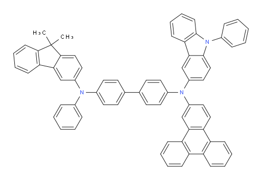 N4-(9,9-dimethyl-9H-fluoren-3-yl)-N4-phenyl-N4'-(9-phenyl-9H-carbazol-3-yl)-N4'-(triphenylen-2-yl)-[1,1'-biphenyl]-4,4'-diamine