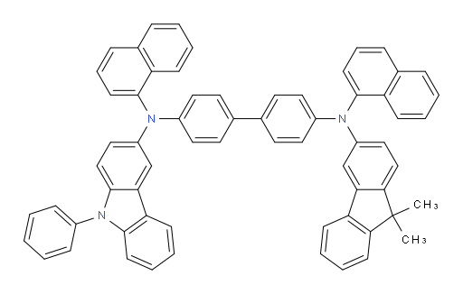 N4-(9,9-dimethyl-9H-fluoren-3-yl)-N4,N4'-di(naphthalen-1-yl)-N4'-(9-phenyl-9H-carbazol-3-yl)-[1,1'-biphenyl]-4,4'-diamine