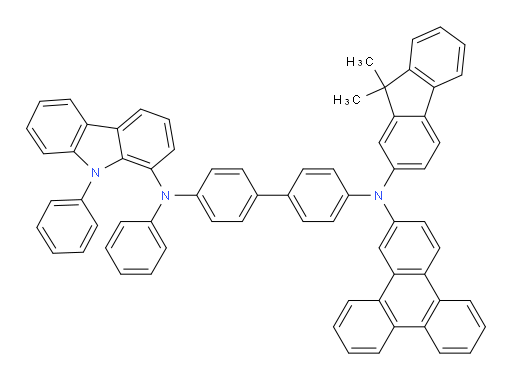 N4-(9,9-dimethyl-9H-fluoren-2-yl)-N4'-phenyl-N4'-(9-phenyl-9H-carbazol-1-yl)-N4-(triphenylen-2-yl)-[1,1'-biphenyl]-4,4'-diamine
