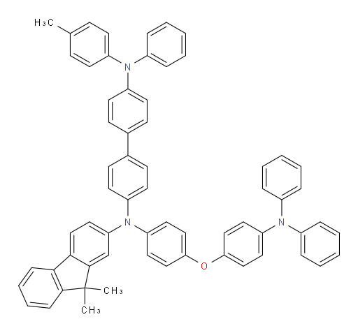 N4-(9,9-dimethyl-9H-fluoren-2-yl)-N4-(4-(4-(diphenylamino)phenoxy)phenyl)-N4'-phenyl-N4'-(p-tolyl)-[1,1'-biphenyl]-4,4'-diamine