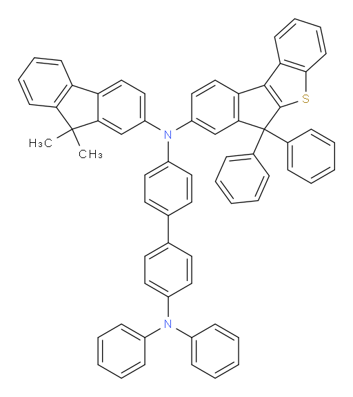 N4-(9,9-dimethyl-9H-fluoren-2-yl)-N4-(6,6-diphenyl-6H-benzo[b]indeno[1,2-d]thiophen-8-yl)-N4',N4'-diphenyl-[1,1'-biphenyl]-4,4'-diamine