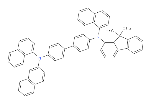 N4-(9,9-dimethyl-9H-fluoren-1-yl)-N4,N4'-di(naphthalen-1-yl)-N4'-(naphthalen-2-yl)-[1,1'-biphenyl]-4,4'-diamine