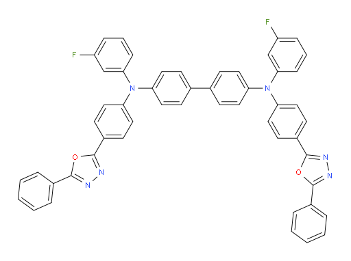 N4,N4'-bis(3-fluorophenyl)-N4,N4'-bis(4-(5-phenyl-1,3,4-oxadiazol-2-yl)phenyl)-[1,1'-biphenyl]-4,4'-diamine