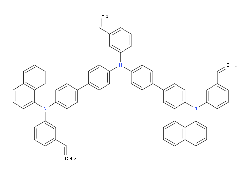 N4-(naphthalen-1-yl)-N4'-(4'-(naphthalen-1-yl(3-vinylphenyl)amino)-[1,1'-biphenyl]-4-yl)-N4,N4'-bis(3-vinylphenyl)-[1,1'-biphenyl]-4,4'-diamine