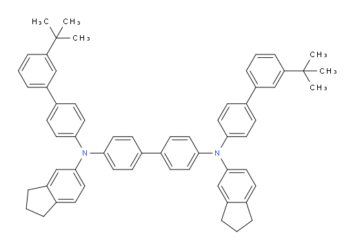 N4,N4'-bis(3'-(tert-butyl)-[1,1'-biphenyl]-4-yl)-N4,N4'-bis(2,3-dihydro-1H-inden-5-yl)-[1,1'-biphenyl]-4,4'-diamine