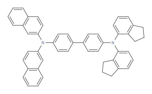 N4,N4-bis(2,3-dihydro-1H-inden-4-yl)-N4',N4'-di(naphthalen-2-yl)-[1,1'-biphenyl]-4,4'-diamine