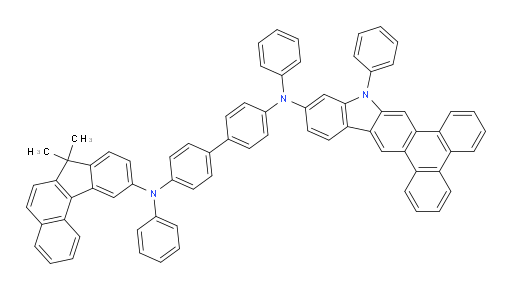 N4-(7,7-dimethyl-7H-benzo[c]fluoren-10-yl)-N4,N4'-diphenyl-N4'-(10-phenyl-10H-phenanthro[9,10-b]carbazol-12-yl)-[1,1'-biphenyl]-4,4'-diamine