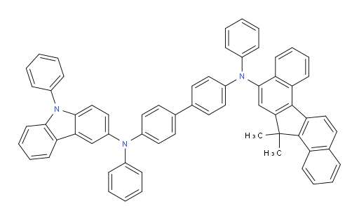 N4-(13,13-dimethyl-13H-dibenzo[a,g]fluoren-11-yl)-N4,N4'-diphenyl-N4'-(9-phenyl-9H-carbazol-3-yl)-[1,1'-biphenyl]-4,4'-diamine