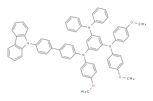 N1-(4'-(9H-carbazol-9-yl)-[1,1'-biphenyl]-4-yl)-N1,N3,N3-tris(4-methoxyphenyl)-N5,N5-diphenylbenzene-1,3,5-triamine