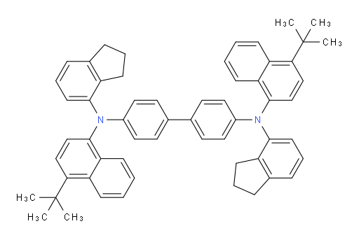 N4,N4'-bis(4-(tert-butyl)naphthalen-1-yl)-N4,N4'-bis(2,3-dihydro-1H-inden-4-yl)-[1,1'-biphenyl]-4,4'-diamine