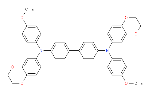 N4,N4'-bis(2,3-dihydrobenzo[b][1,4]dioxin-6-yl)-N4,N4'-bis(4-methoxyphenyl)-[1,1'-biphenyl]-4,4'-diamine
