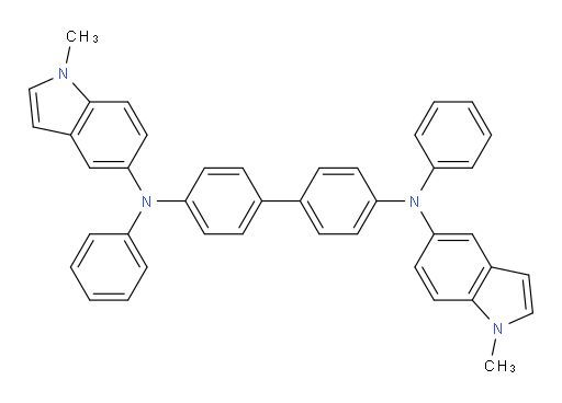 N4,N4'-bis(1-methyl-1H-indol-5-yl)-N4,N4'-diphenyl-[1,1'-biphenyl]-4,4'-diamine