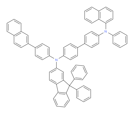 N4-(9,9-diphenyl-9H-fluoren-2-yl)-N4'-(naphthalen-1-yl)-N4-(4-(naphthalen-2-yl)phenyl)-N4'-phenyl-[1,1'-biphenyl]-4,4'-diamine