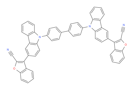 3,3'-(9,9'-([1,1'-biphenyl]-4,4'-diyl)bis(9H-carbazole-9,3-diyl))bis(benzofuran-2-carbonitrile)